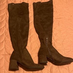 Elegant Brown Knee-High Women's Boots